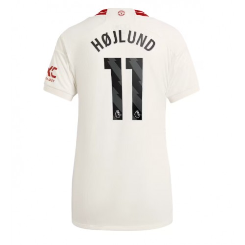 Fotbalové Dres Manchester United Rasmus Hojlund #11 Dámské Alternativní 2023-24 Krátký Rukáv